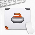 Emoji Curling Stone Large Mousepad