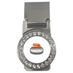 Emoji Curling Stone Money Clip (CZ)