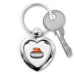 Emoji Curling Stone Key Chain (Heart)