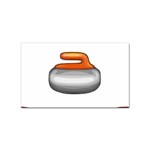 Emoji Curling Stone Sticker (Rectangular)