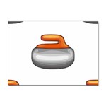 Emoji Curling Stone Sticker A4 (10 pack)