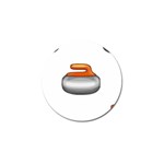 Emoji Curling Stone Golf Ball Marker