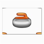 Emoji Curling Stone Postcard 4  x 6 