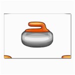 Emoji Curling Stone Postcard 5  x 7 