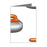 Emoji Curling Stone Mini Greeting Card