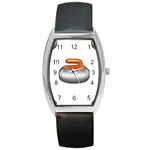 Emoji Curling Stone Barrel Style Metal Watch