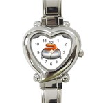 Emoji Curling Stone Heart Italian Charm Watch