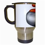 Emoji Curling Stone Travel Mug (White)