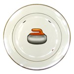 Emoji Curling Stone Porcelain Plate