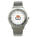 Emoji Curling Stone Stainless Steel Watch