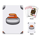 Emoji Curling Stone Playing Cards Single Design