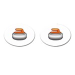 Emoji Curling Stone Cufflinks (Oval)