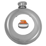 Emoji Curling Stone Hip Flask (5 oz)