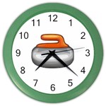 Emoji Curling Stone Color Wall Clock