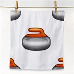 Emoji Curling Stone Face Towel