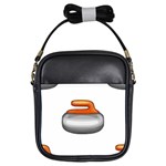 Emoji Curling Stone Girls Sling Bag