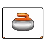 Emoji Curling Stone Fleece Blanket (Small)