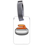 Emoji Curling Stone Luggage Tag (two sides)