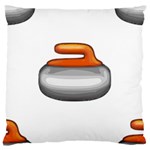 Emoji Curling Stone Large Cushion Case (One Side)