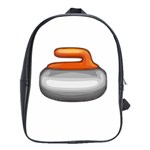 Emoji Curling Stone School Bag (XL)