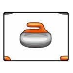 Emoji Curling Stone Double Sided Fleece Blanket (Small)