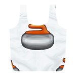 Emoji Curling Stone Full Print Recycle Bag (L)