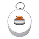 Emoji Curling Stone Silver Compass (Mini)