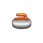 Emoji Curling Stone Satin Wrap