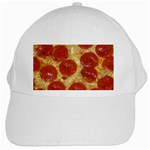 Pepperoni Pizza White Cap