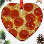 Pepperoni Pizza Ornament (Heart)