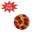 Pepperoni Pizza 1  Mini Button (100 pack) 