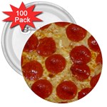 Pepperoni Pizza 3  Button (100 pack)