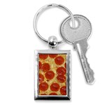 Pepperoni Pizza Key Chain (Rectangle)