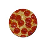 Pepperoni Pizza Rubber Coaster (Round)