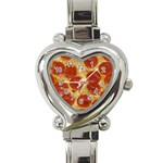 Pepperoni Pizza Heart Italian Charm Watch