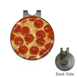 Pepperoni Pizza Golf Ball Marker Hat Clip