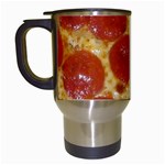 Pepperoni Pizza Travel Mug (White)