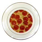 Pepperoni Pizza Porcelain Plate