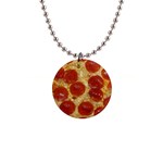 Pepperoni Pizza 1  Button Necklace