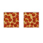 Pepperoni Pizza Cufflinks (Square)