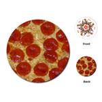 Pepperoni Pizza Playing Cards (Round)