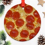 Pepperoni Pizza Round Ornament (Two Sides)