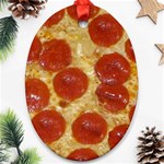 Pepperoni Pizza Oval Ornament (Two Sides)