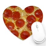 Pepperoni Pizza Heart Mousepad