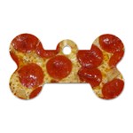 Pepperoni Pizza Dog Tag Bone (Two Sides)