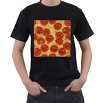 Pepperoni Pizza Men s T-Shirt (Black)