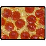 Pepperoni Pizza Fleece Blanket (Large)