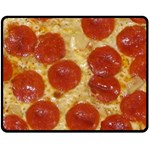 Pepperoni Pizza Fleece Blanket (Medium)