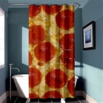 Pepperoni Pizza Shower Curtain 36  x 72  (Stall)