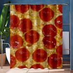 Pepperoni Pizza Shower Curtain 60  x 72  (Medium)